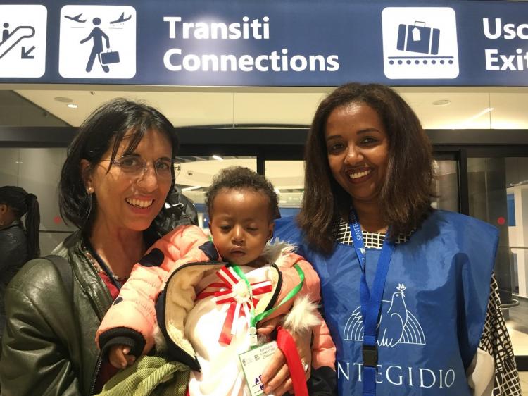 Un nuevo corredor de la esperanza ha llegado a Roma esta mañana proveniente de Etiopía
